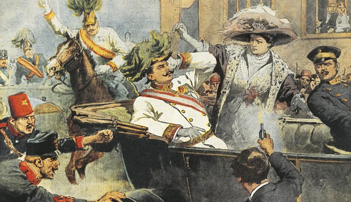Arcyksiążę Franciszek Ferdynand zamordowany w Sarajewie